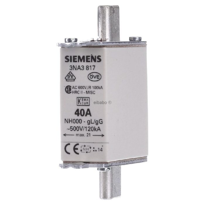 Siemens LV HRC Fuse-Link 3NA3817 (SI-LV-HRC-FE-40A)
