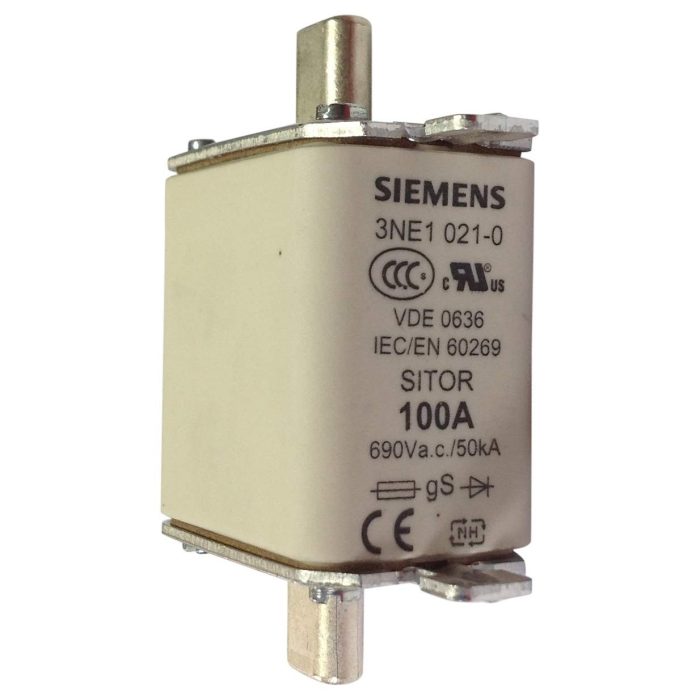Siemens SITOR Fuse Link NH00 gS 100A 690VAC (3NE1021-0)